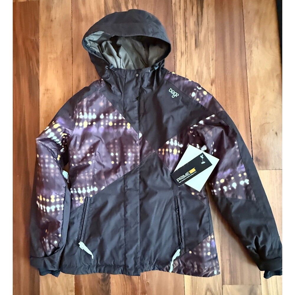 ORAGE Jacket Prime 10 Brown Purple Snowboard Ski Parka Waterproof size M NWT